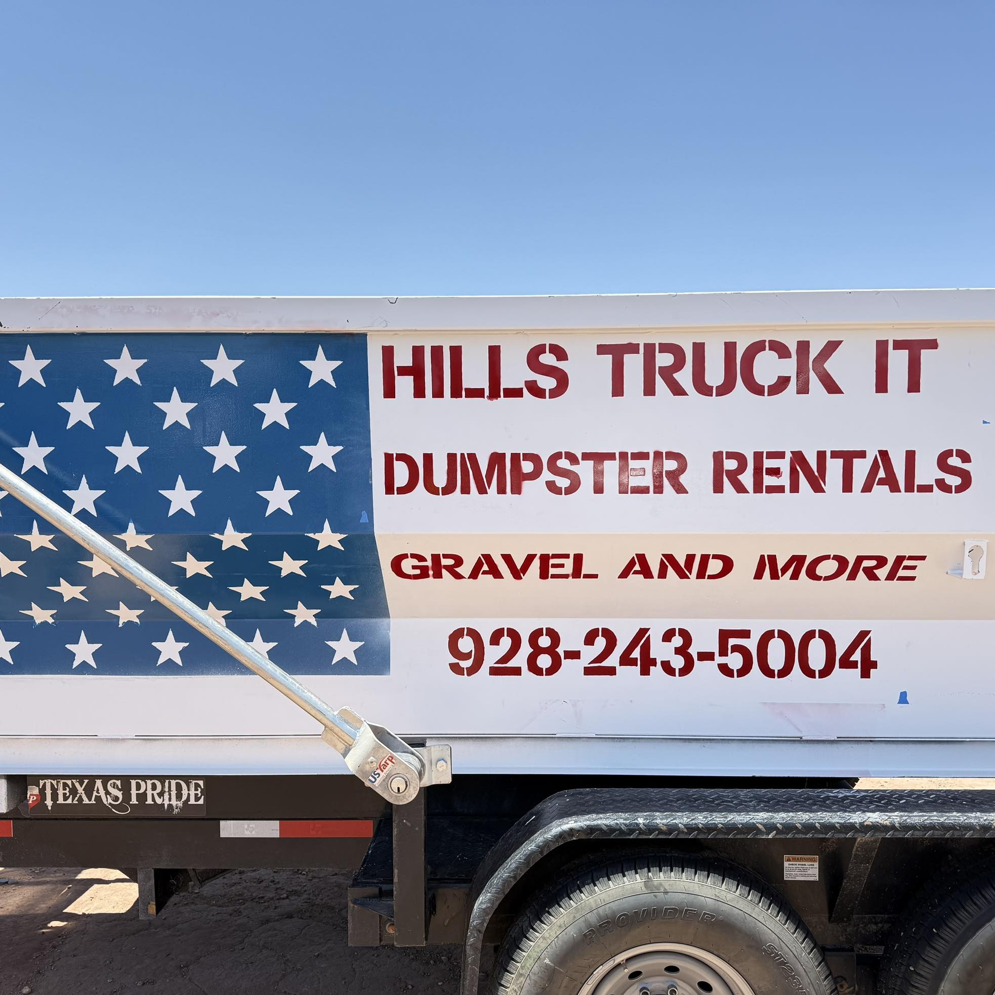 Hill's Truck It branded truck
